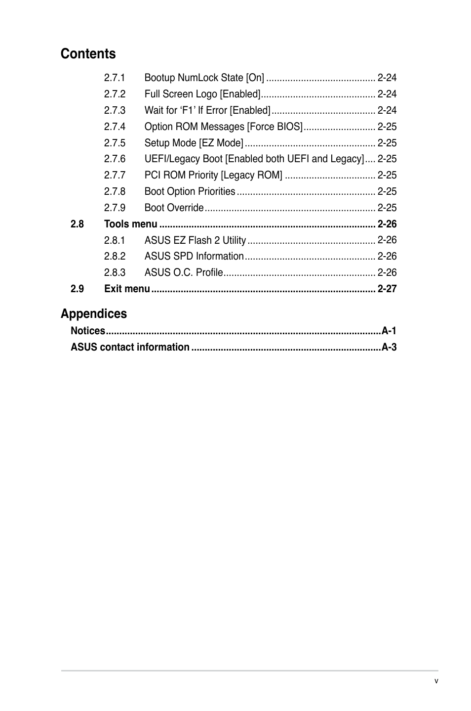 Asus P8H61-M PLUS V3 User Manual | Page 5 / 64