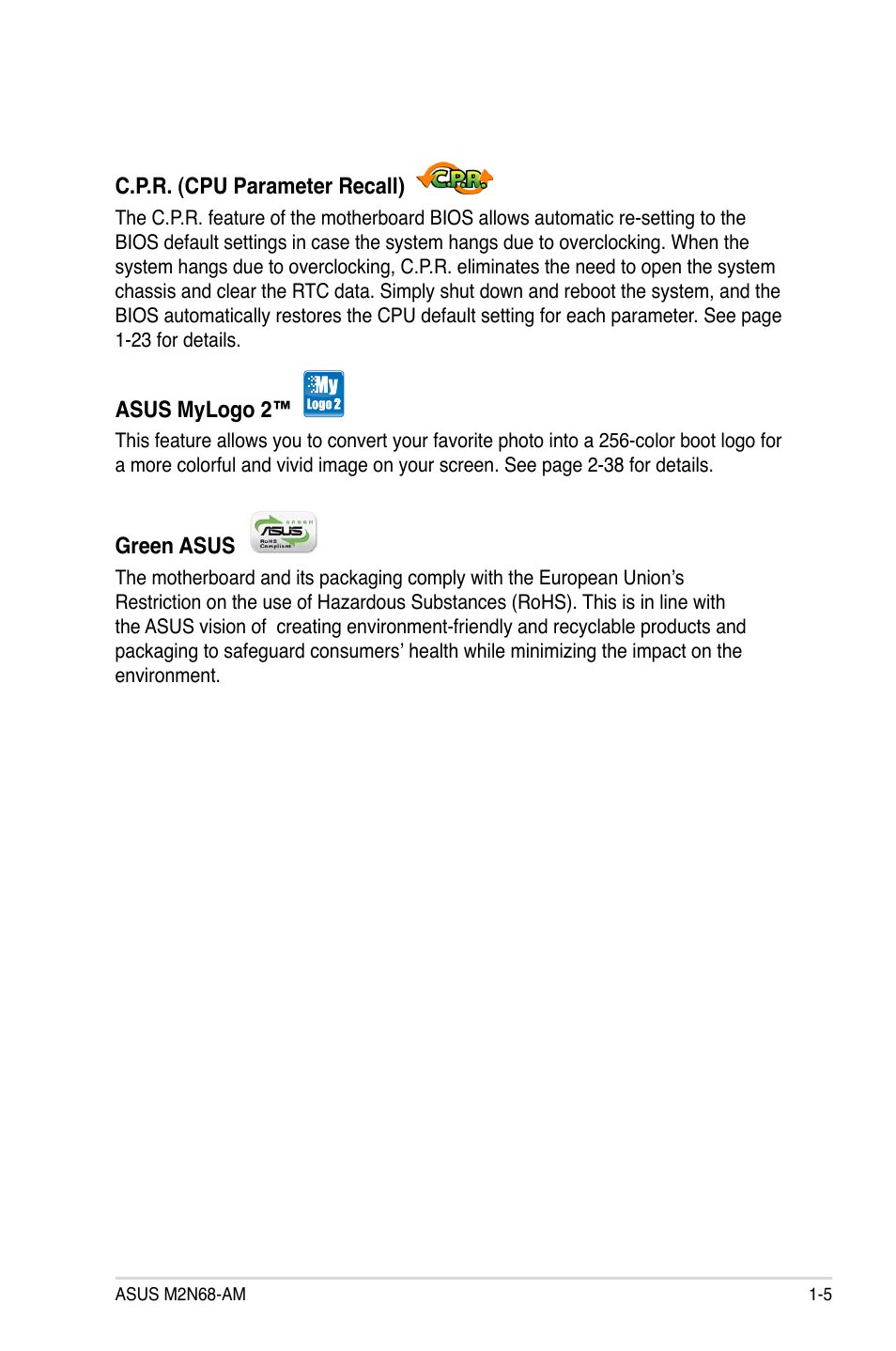 Asus M2N68-AM User Manual | Page 17 / 96