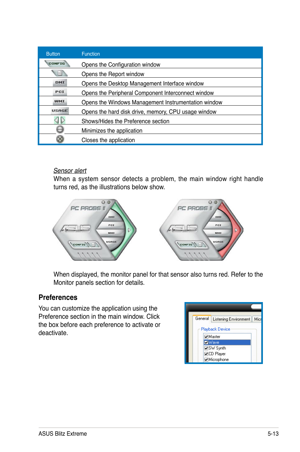 Preferences | Asus Blitz Extreme User Manual | Page 131 / 188