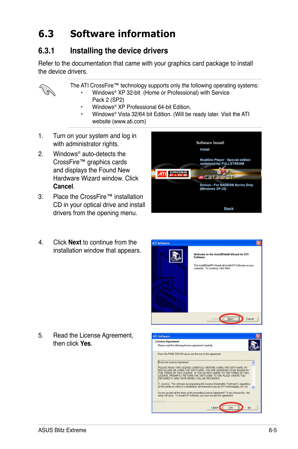 3 software information, 1 installing the device drivers | Asus Blitz Extreme User Manual | Page 173 / 188