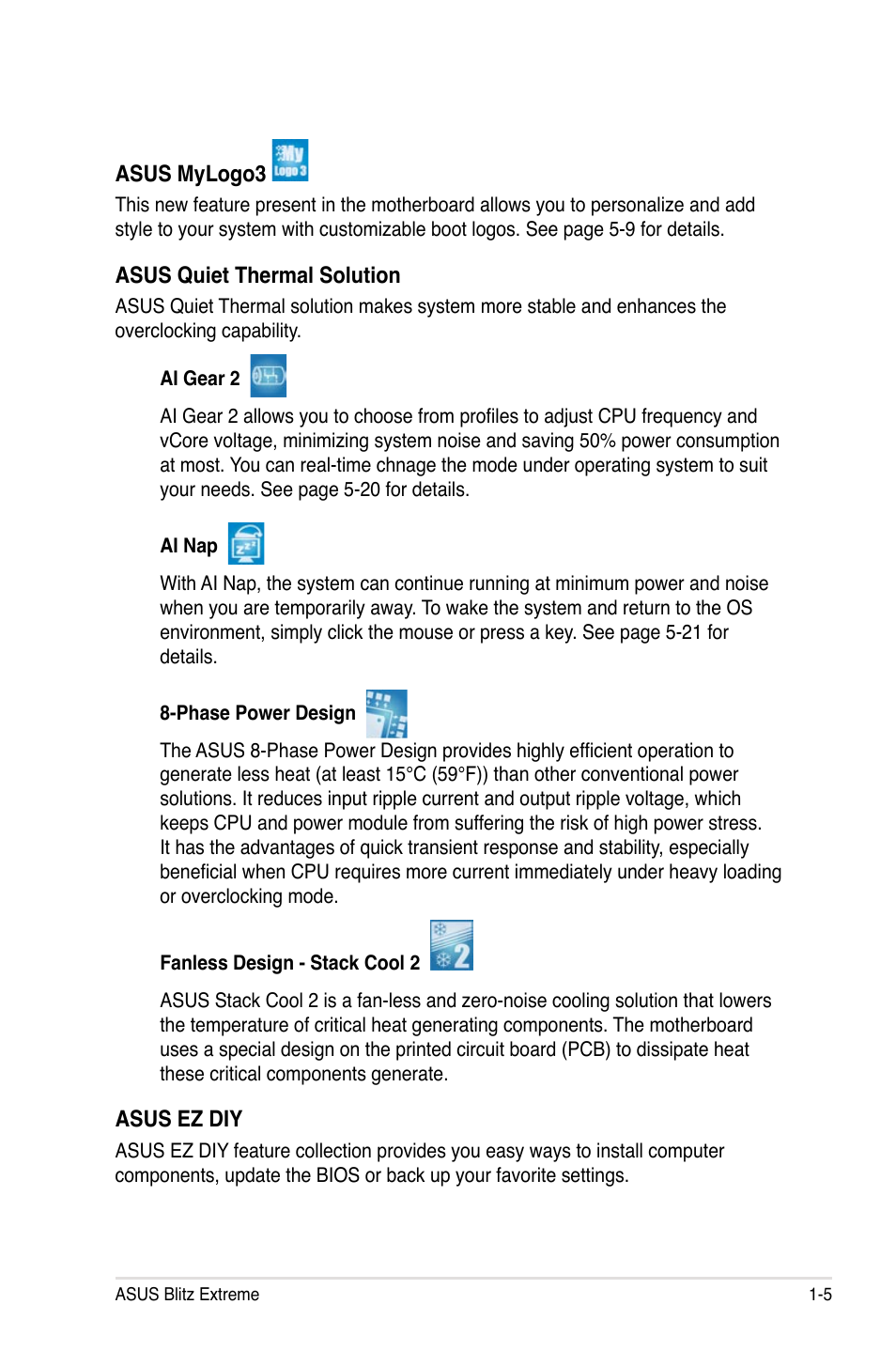 Asus Blitz Extreme User Manual | Page 21 / 188