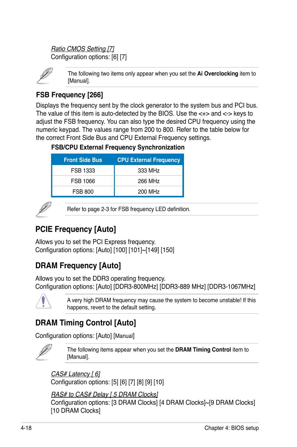 Pcie frequency [auto, Dram frequency [auto, Dram timing control [auto | Asus Blitz Extreme User Manual | Page 92 / 188