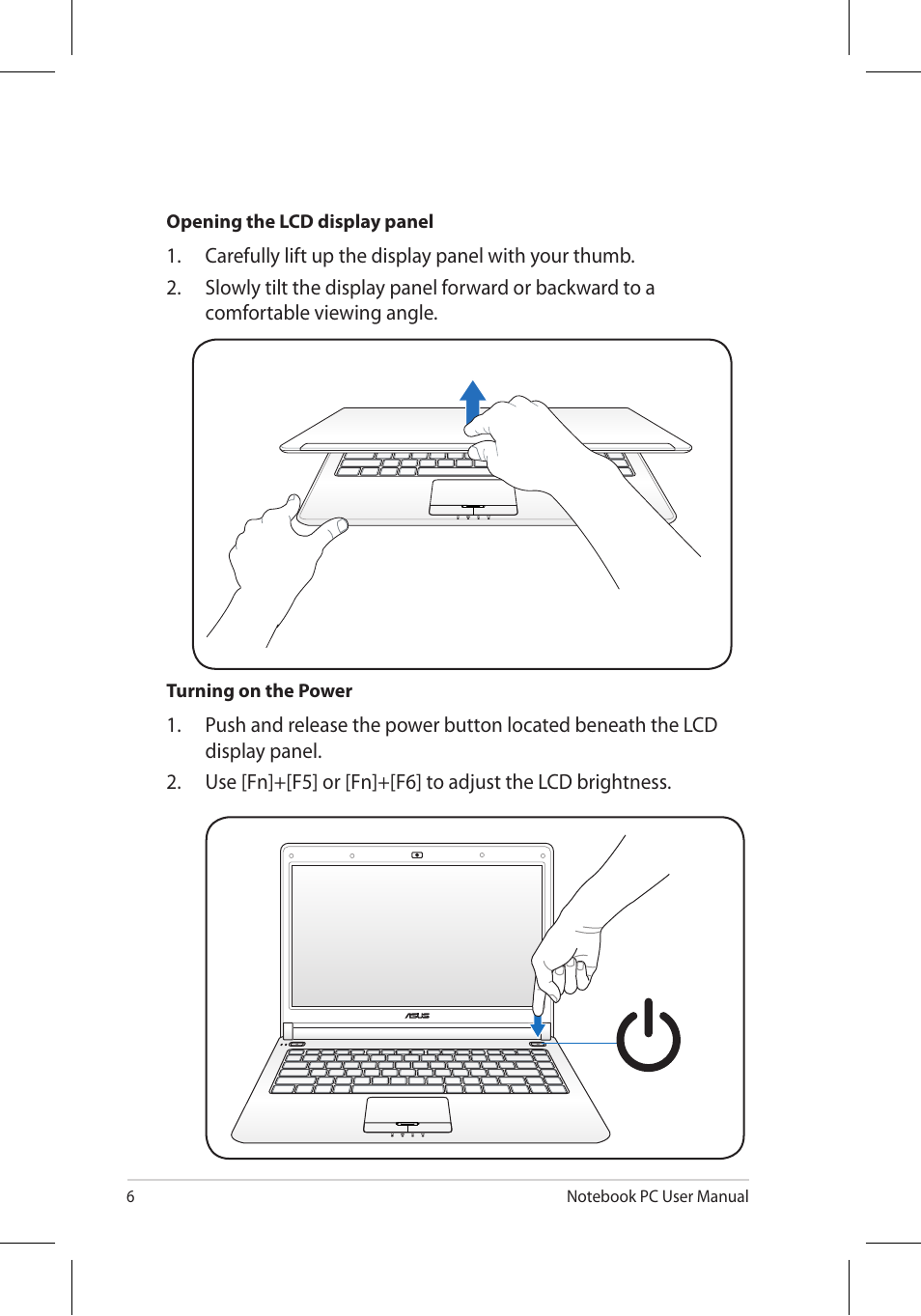 Asus U45JC User Manual | Page 6 / 30