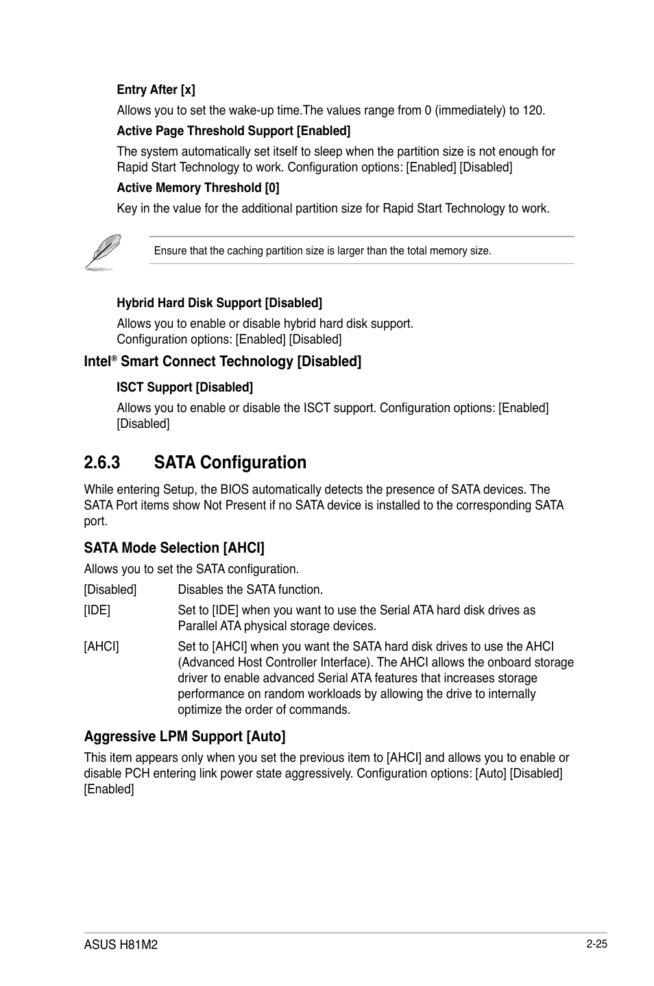 3 sata configuration | Asus H81M2 User Manual | Page 54 / 75