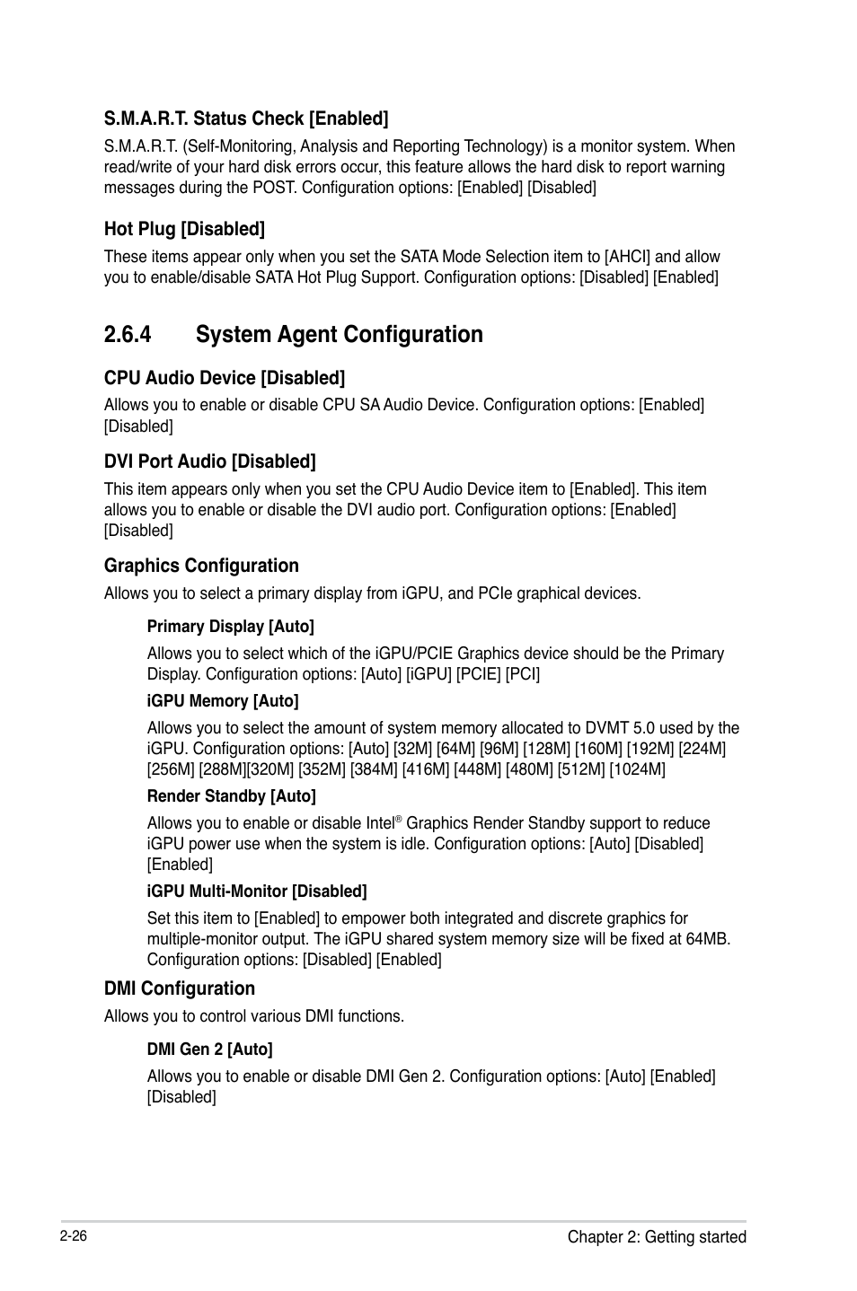 4 system agent configuration | Asus H81M2 User Manual | Page 55 / 75