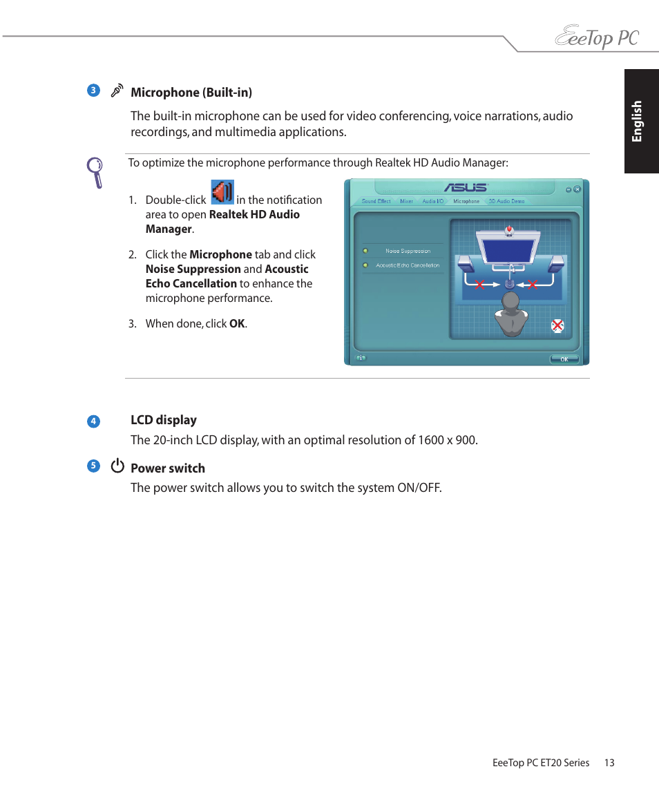 Asus ET2001B User Manual | Page 13 / 30