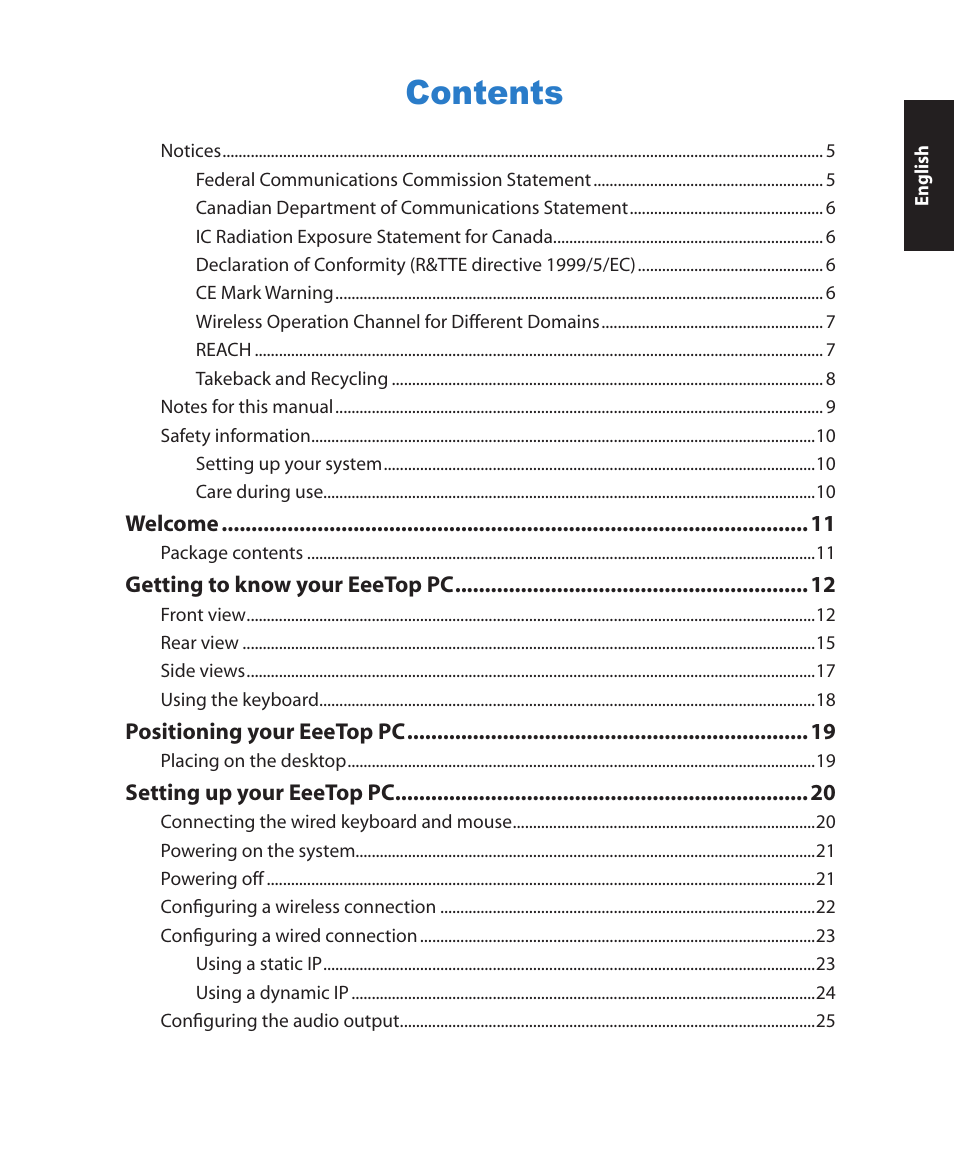 Asus ET2001B User Manual | Page 3 / 30