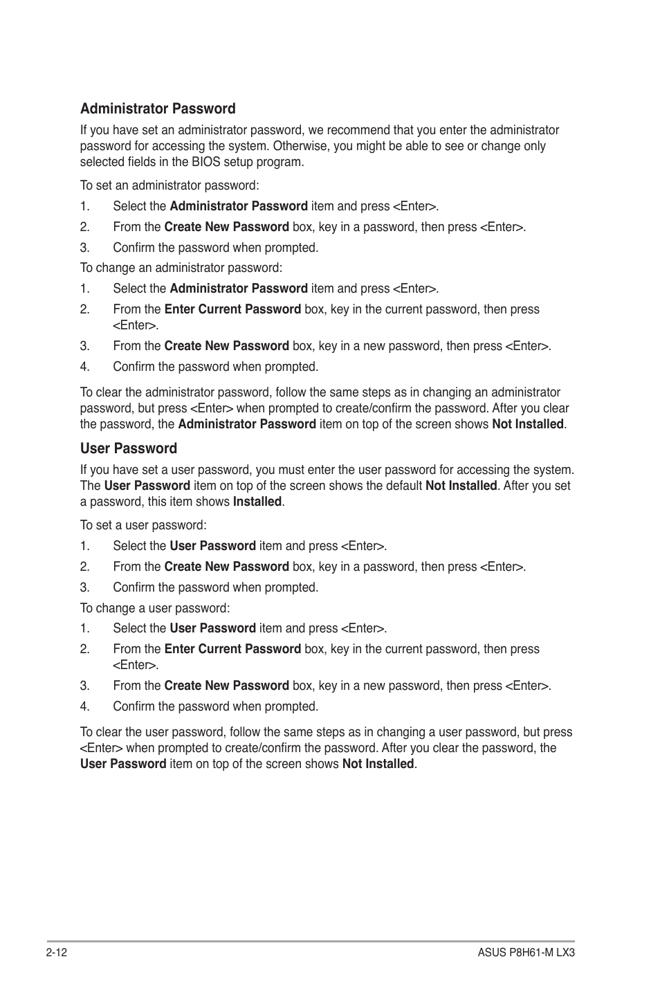 Asus P8H61-M LX3 User Manual | Page 42 / 58