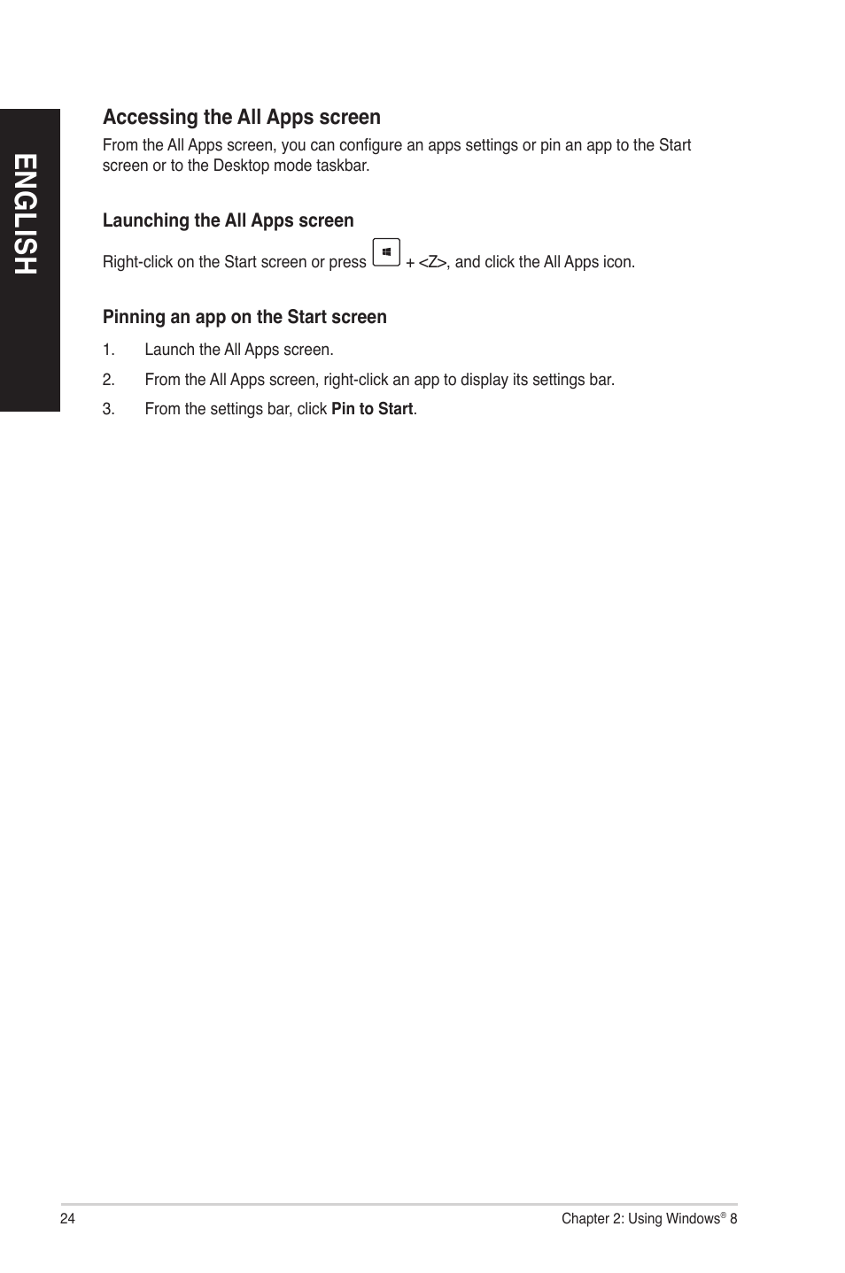 En gl is h en gl is h en gl is h en gl is h | Asus M70AD User Manual | Page 24 / 76