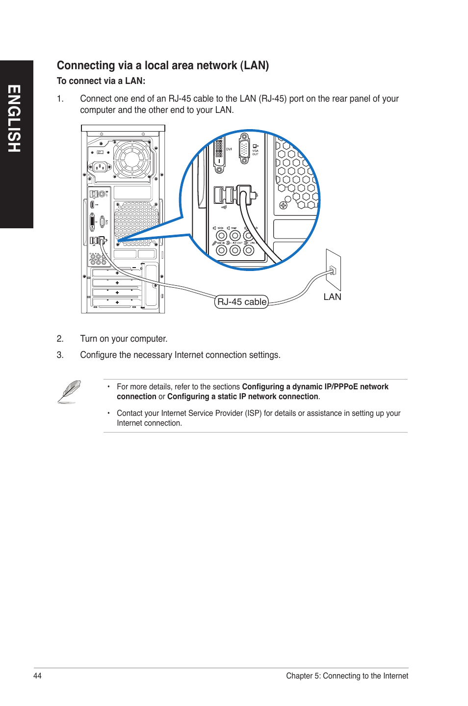 En gl is h en gl is h en gl is h en gl is h | Asus M70AD User Manual | Page 44 / 76