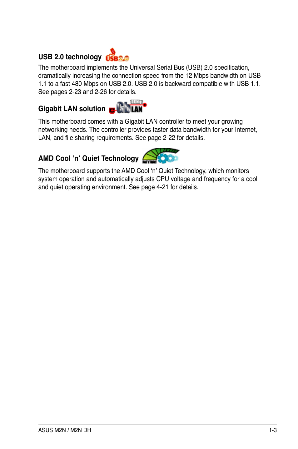 Asus M2N DH User Manual | Page 17 / 116