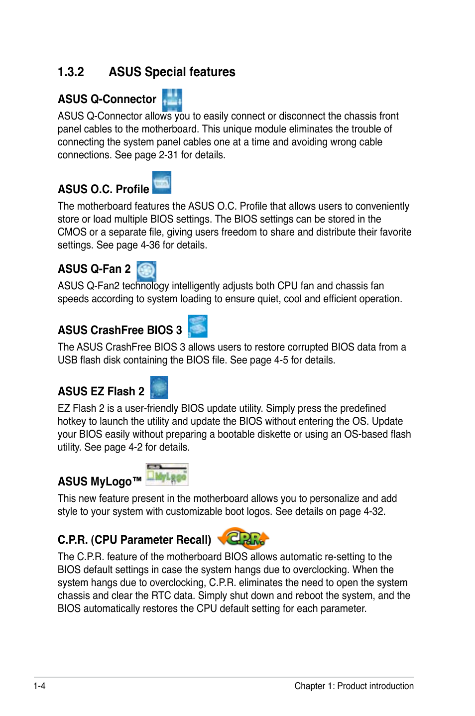 2 asus special features | Asus M2N DH User Manual | Page 18 / 116