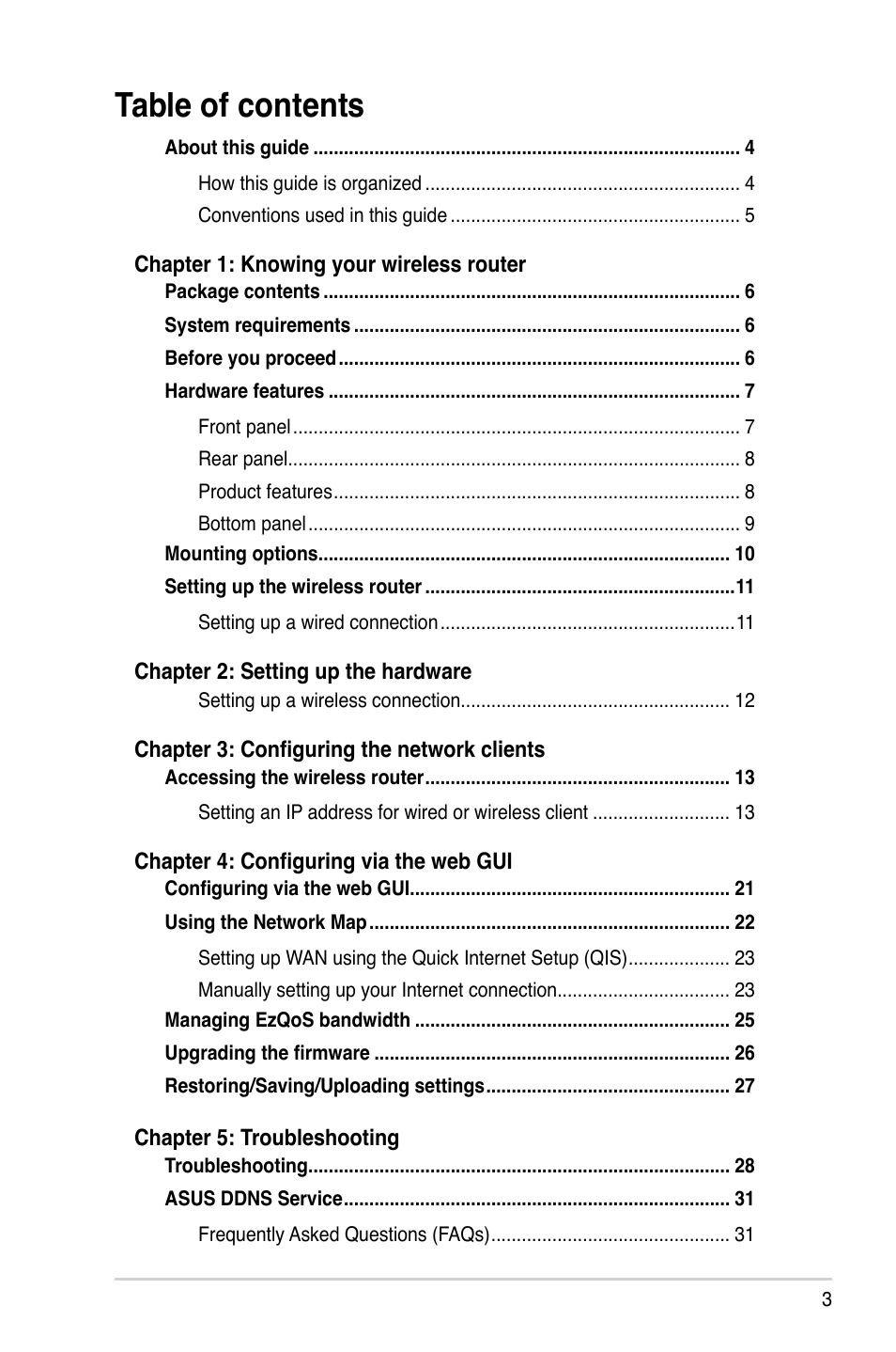 Asus DSL-N11 User Manual | Page 3 / 44