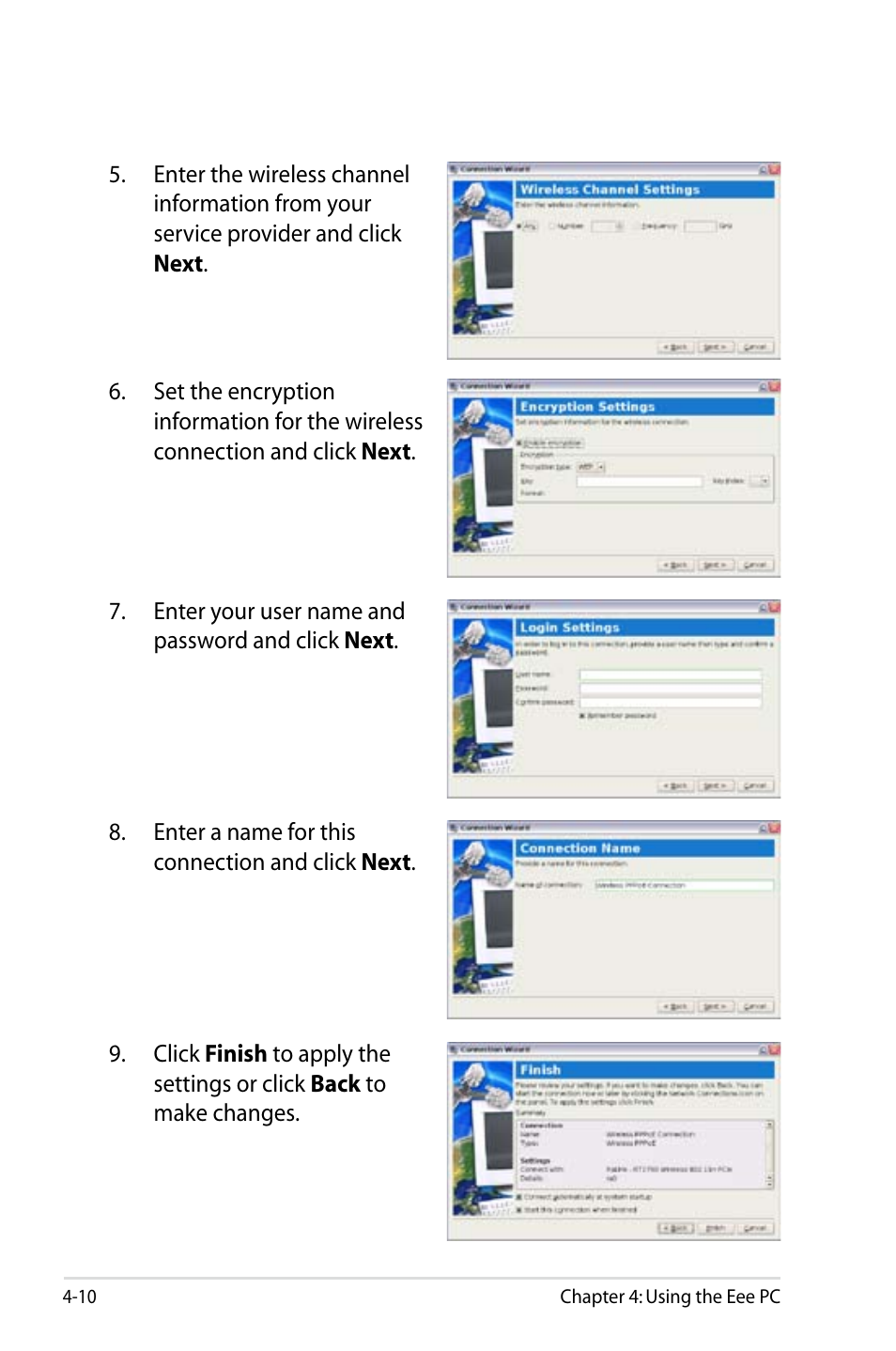 Asus Eee PC 900HD/Linux User Manual | Page 46 / 132