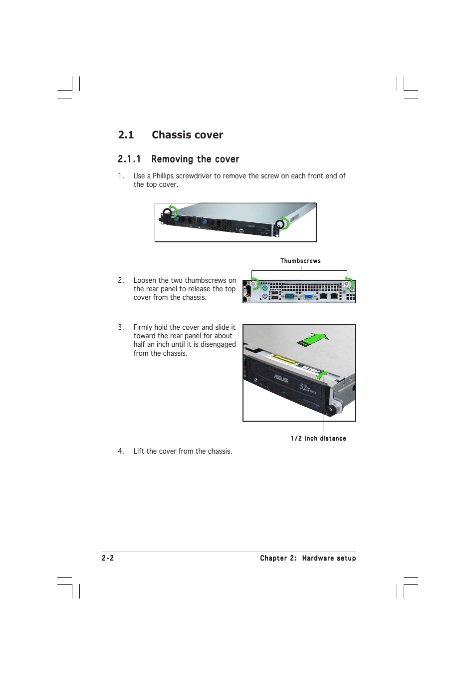 1 chassis cover | Asus AP1600R-E2(AI2) User Manual | Page 20 / 150