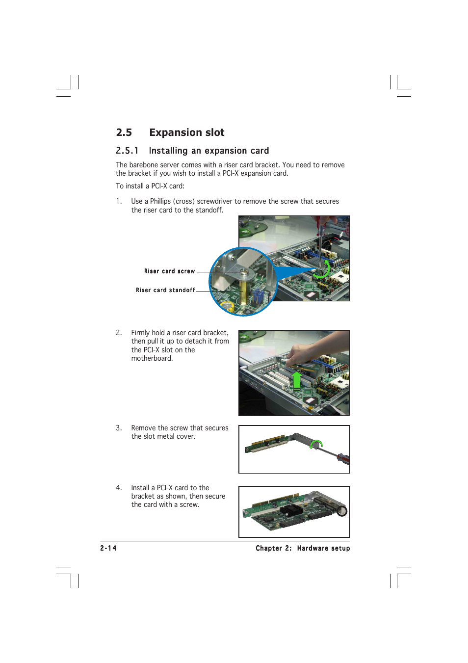 5 expansion slot | Asus AP1600R-E2(AI2) User Manual | Page 32 / 150