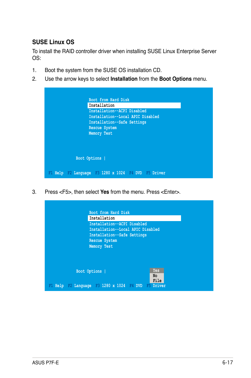 Suse linux os | Asus P7F-E User Manual | Page 147 / 162