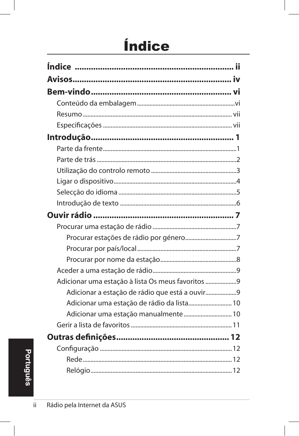 Índice | Asus AIR User Manual | Page 122 / 192