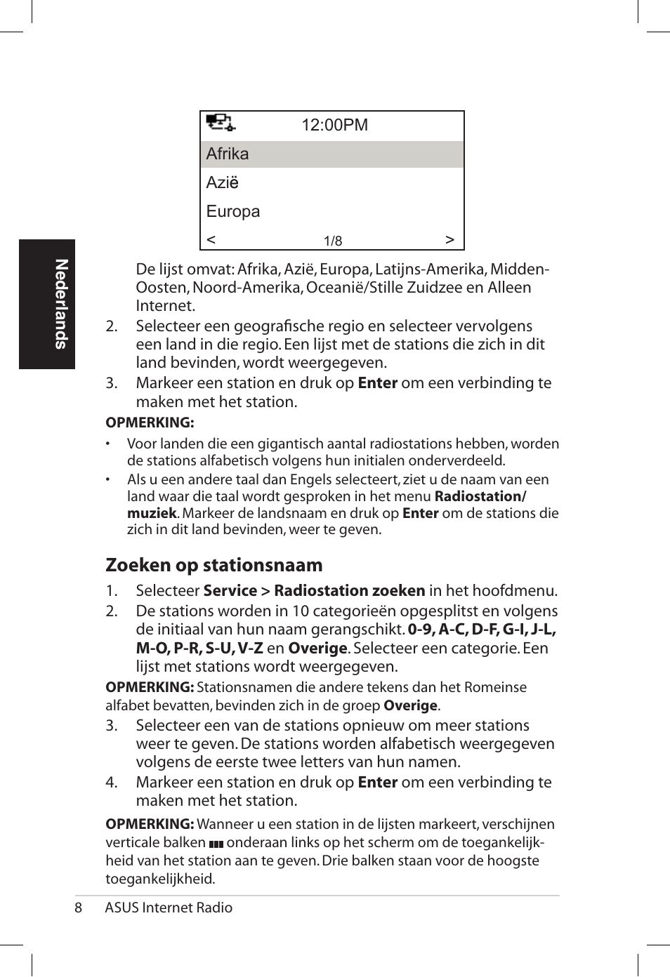 Zoe�en.op.stationsnaam | Asus AIR User Manual | Page 184 / 192