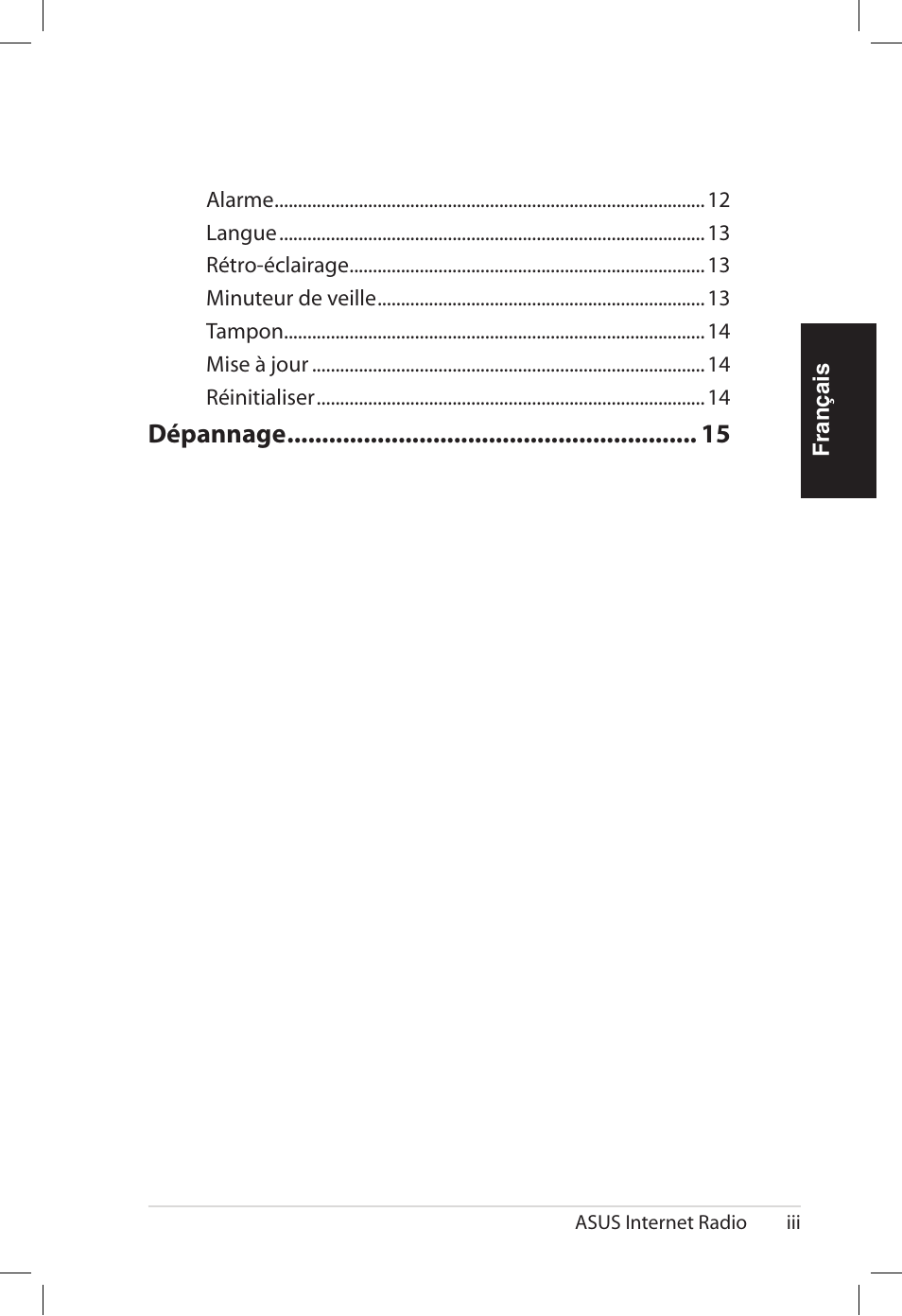 Dépannage | Asus AIR User Manual | Page 27 / 192