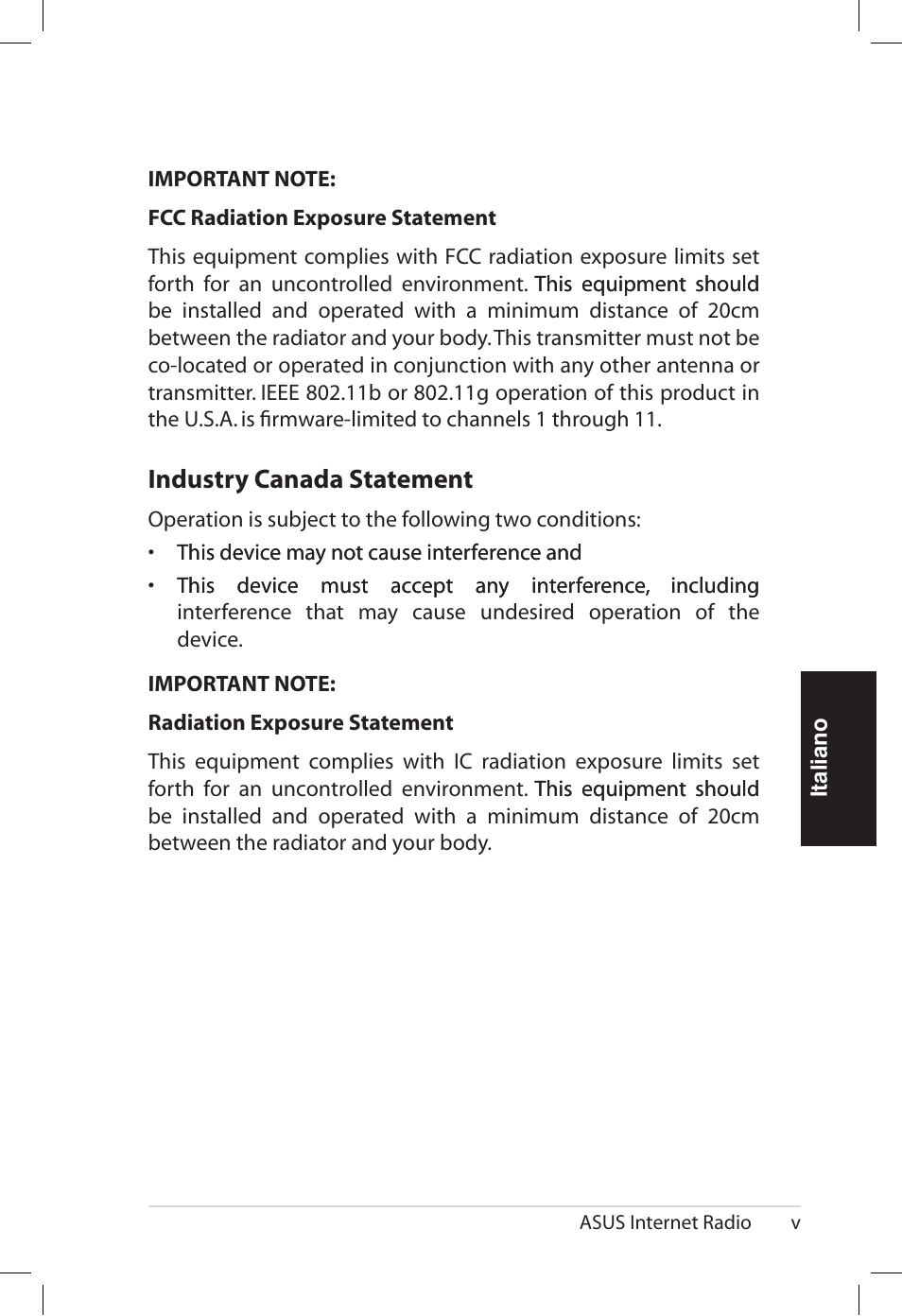 Industry.canada.statement | Asus AIR User Manual | Page 77 / 192