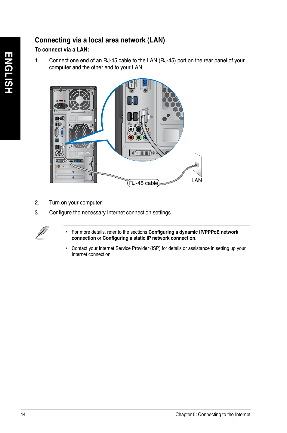 En gl is h en gl is h en gl is h en gl is h | Asus CM1745 User Manual | Page 44 / 70