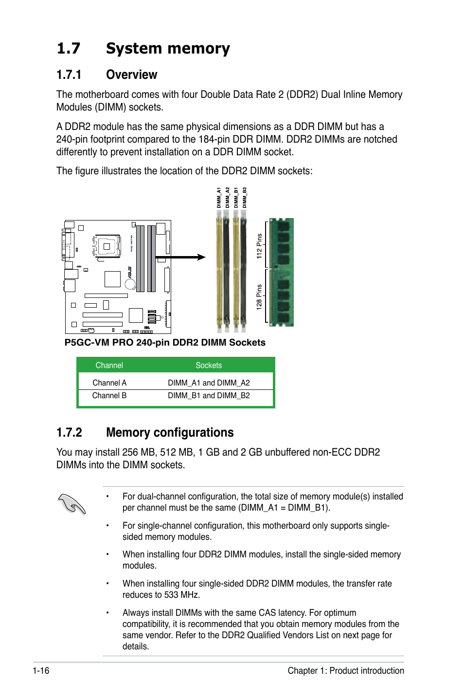 1 overview | Asus P5GC-VM Pro User Manual | Page 28 / 94