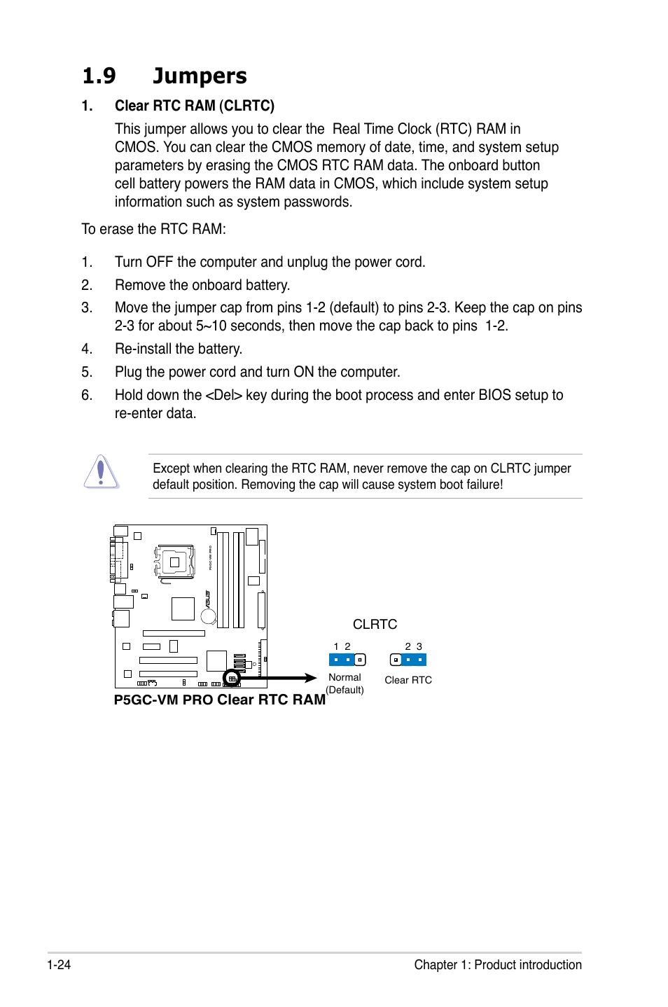 9 jumpers | Asus P5GC-VM Pro User Manual | Page 36 / 94