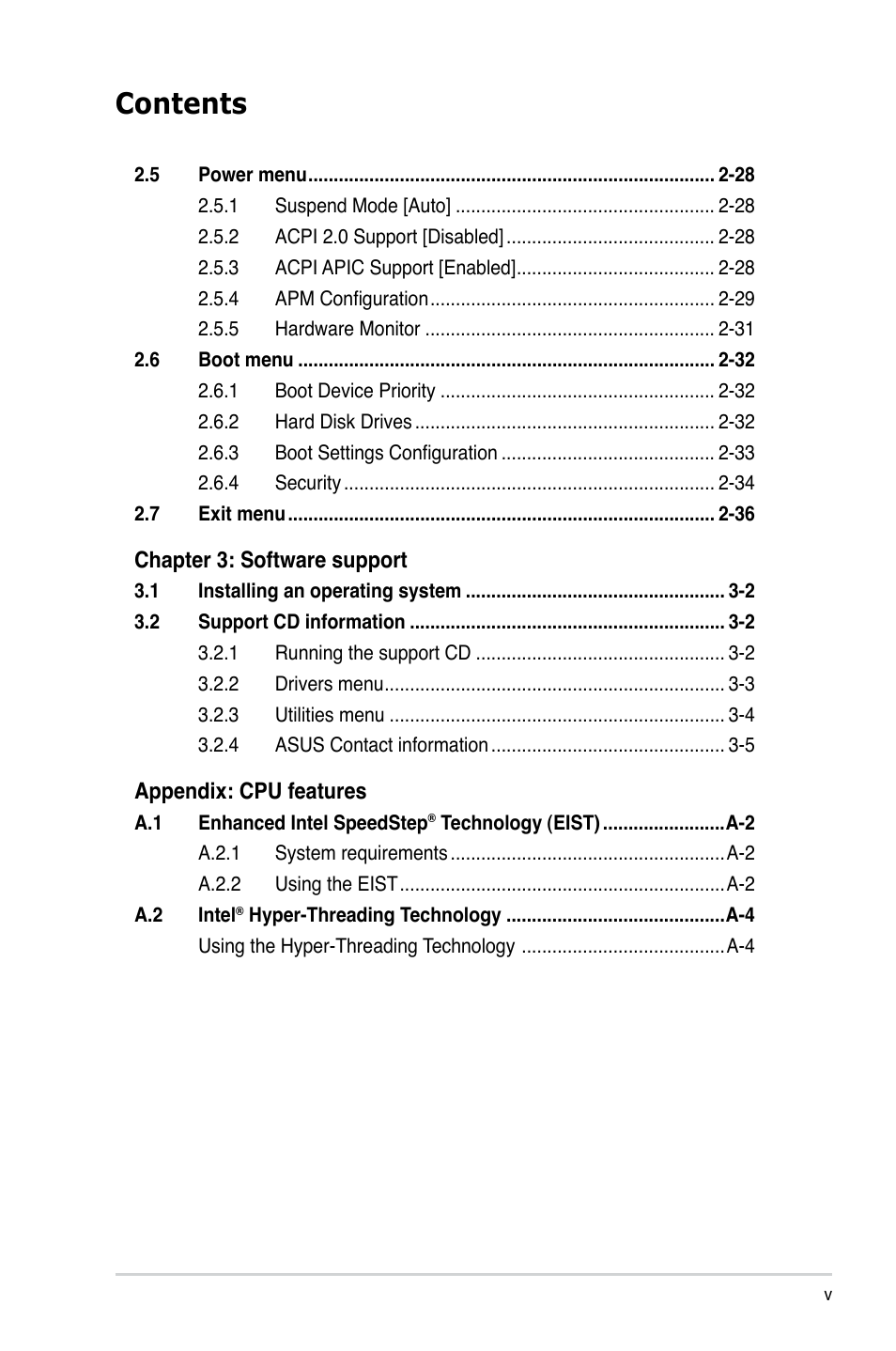 Asus P5GC-VM Pro User Manual | Page 5 / 94