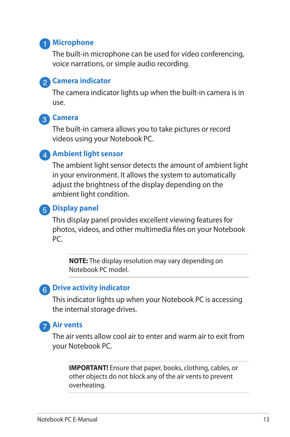 Asus UX52VS User Manual | Page 13 / 104