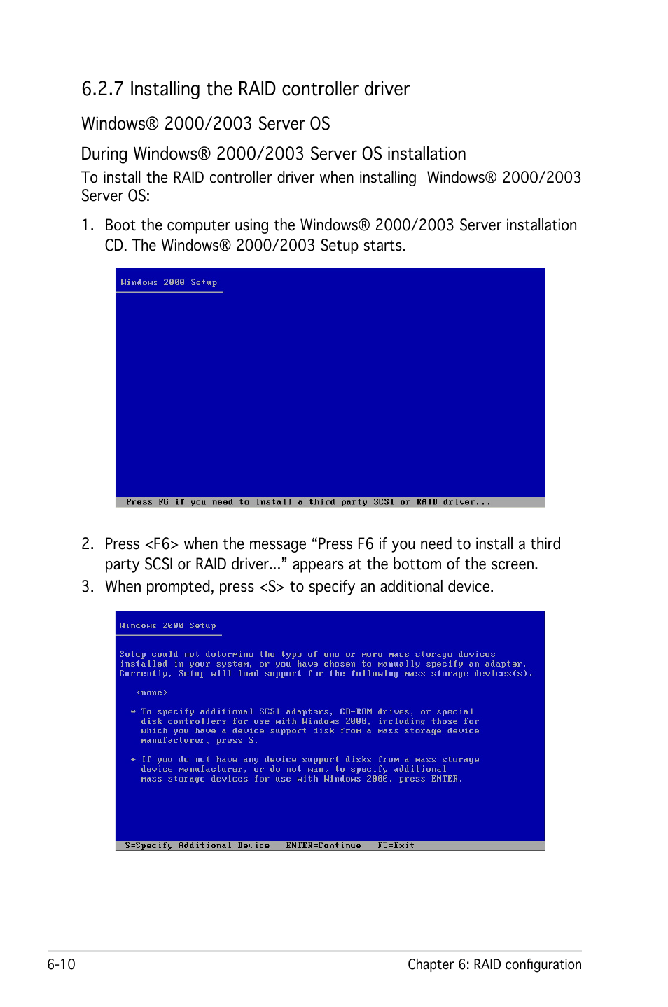 7 installing the raid controller driver | Asus RS161-E4/PA2 User Manual | Page 116 / 126