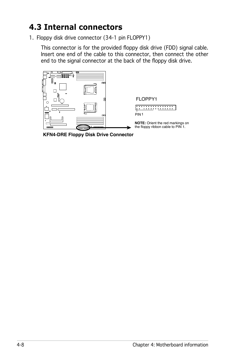 3 internal connectors | Asus RS161-E4/PA2 User Manual | Page 54 / 126