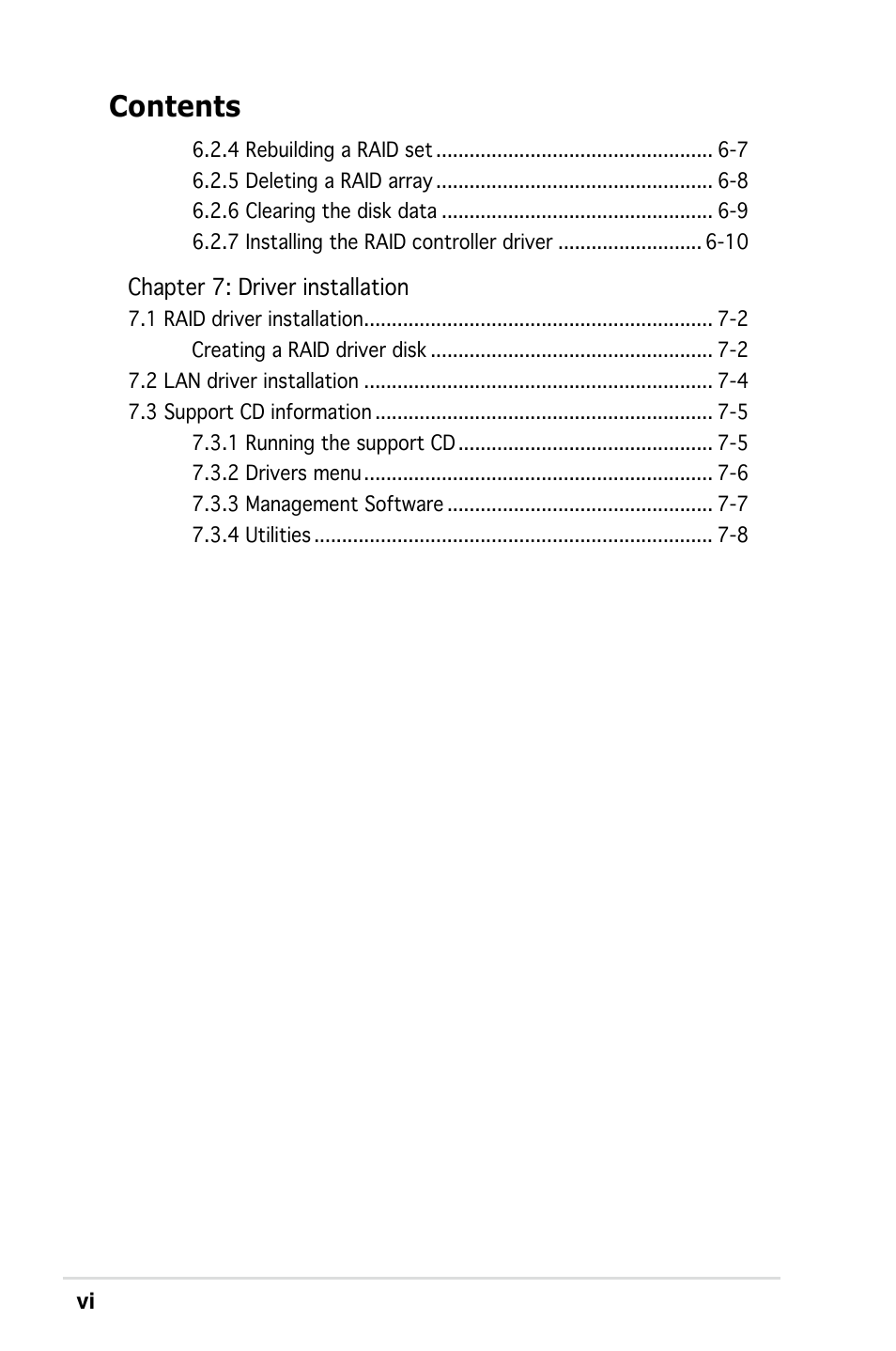 Asus RS161-E4/PA2 User Manual | Page 6 / 126