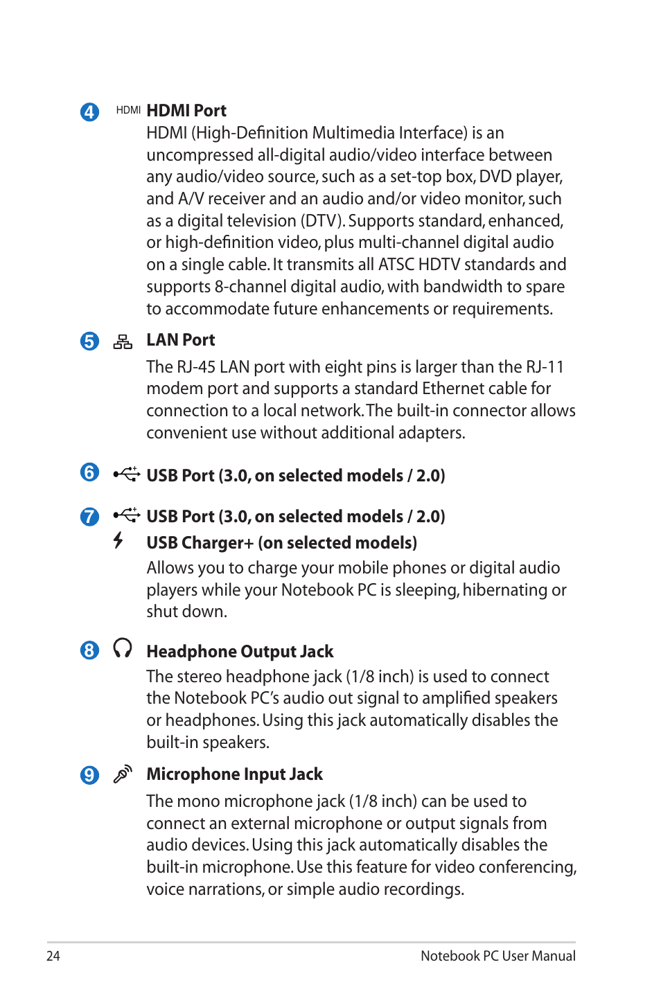 Asus R900VM User Manual | Page 24 / 122