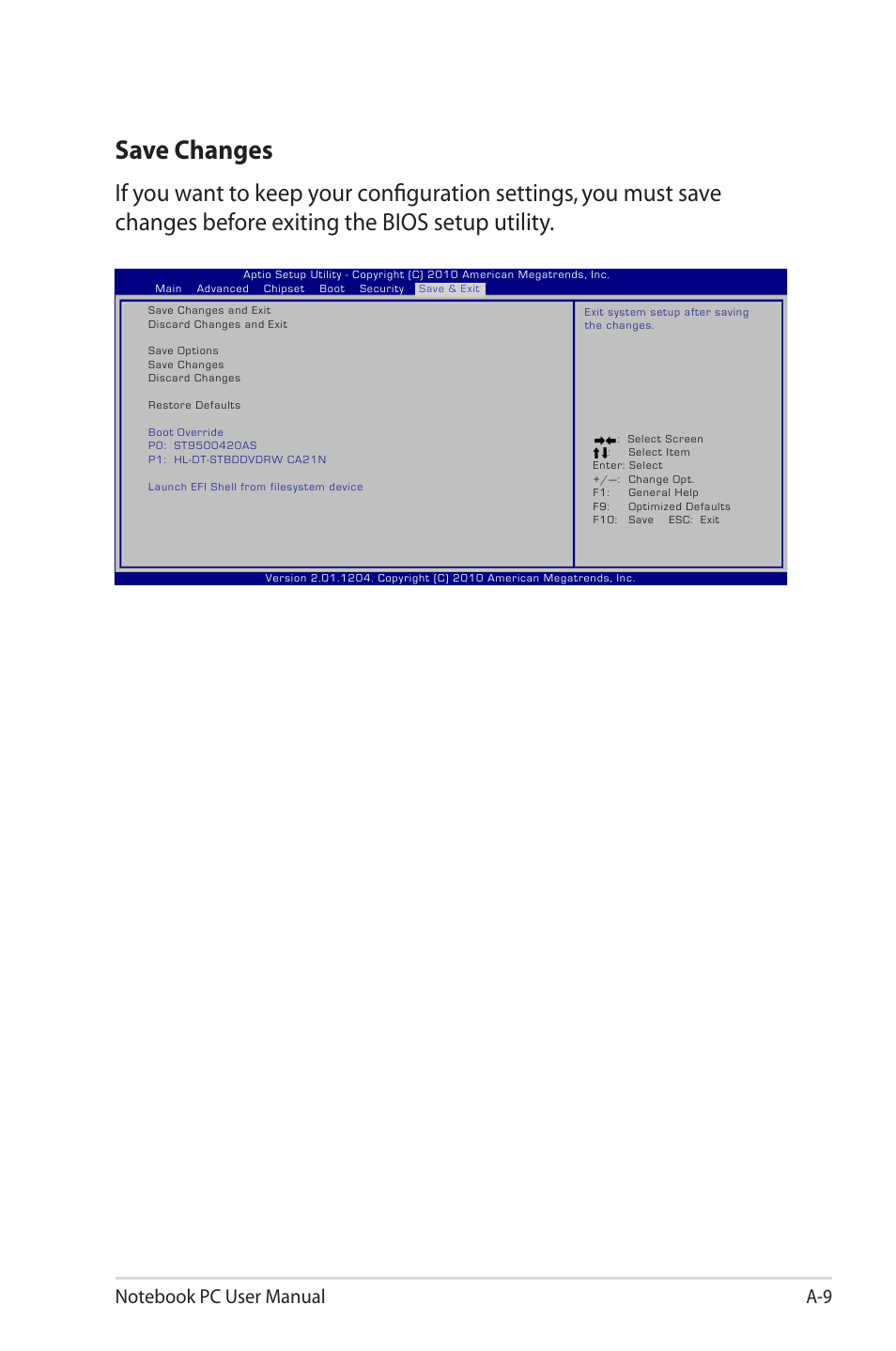 Save changes | Asus R900VM User Manual | Page 89 / 122