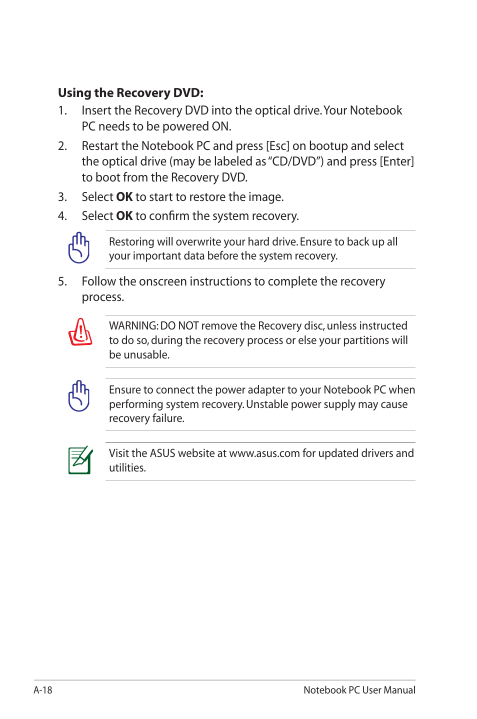 Asus R900VM User Manual | Page 98 / 122