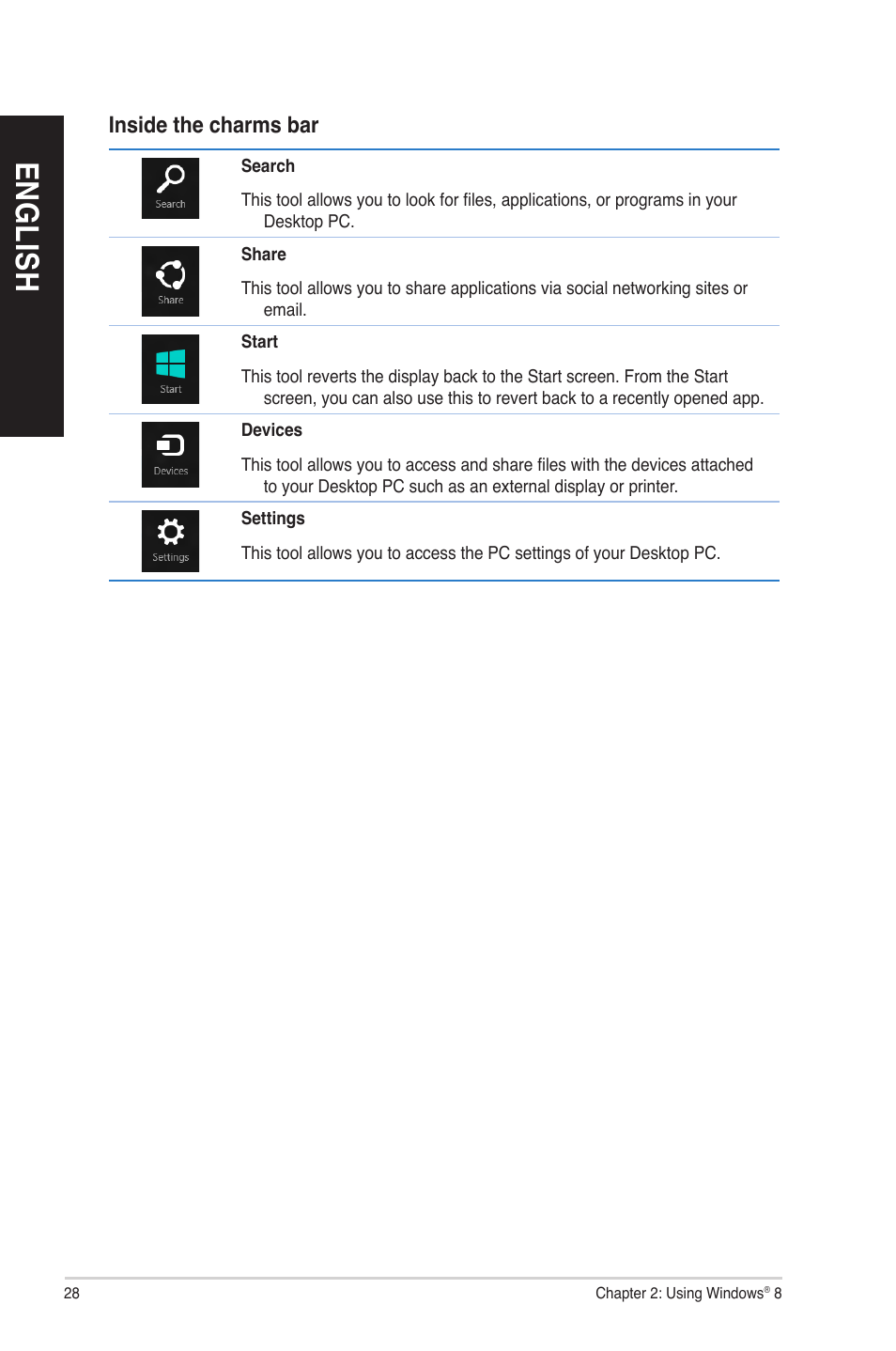 En gl is h en gl is h en gl is h en gl is h | Asus G10AC User Manual | Page 28 / 72