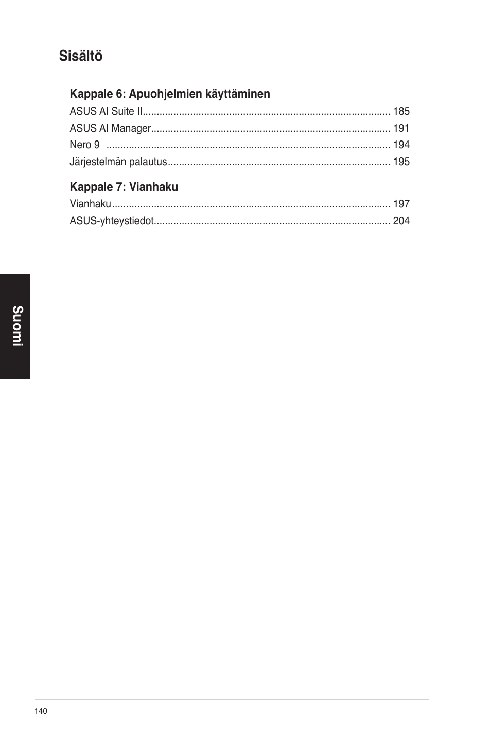 Sisältö | Asus CM1630 User Manual | Page 140 / 340