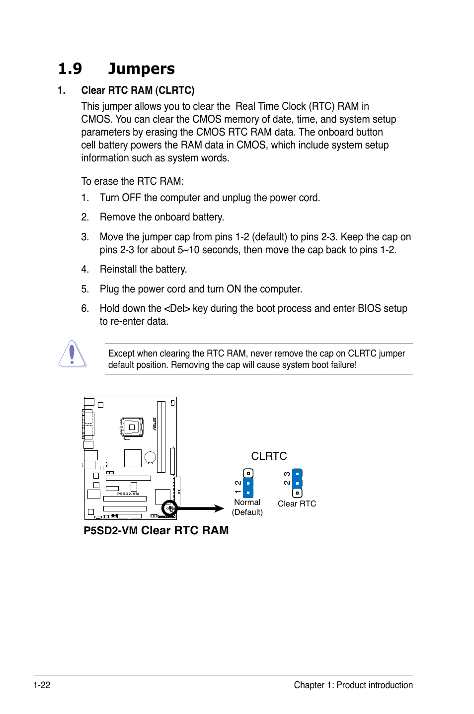 9 jumpers | Asus P5SD2-VM User Manual | Page 34 / 88