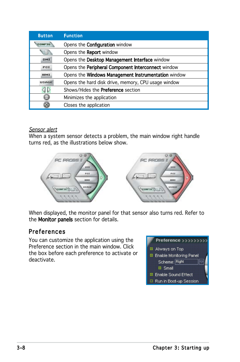 Preferences | Asus V3-P5V900 User Manual | Page 48 / 98