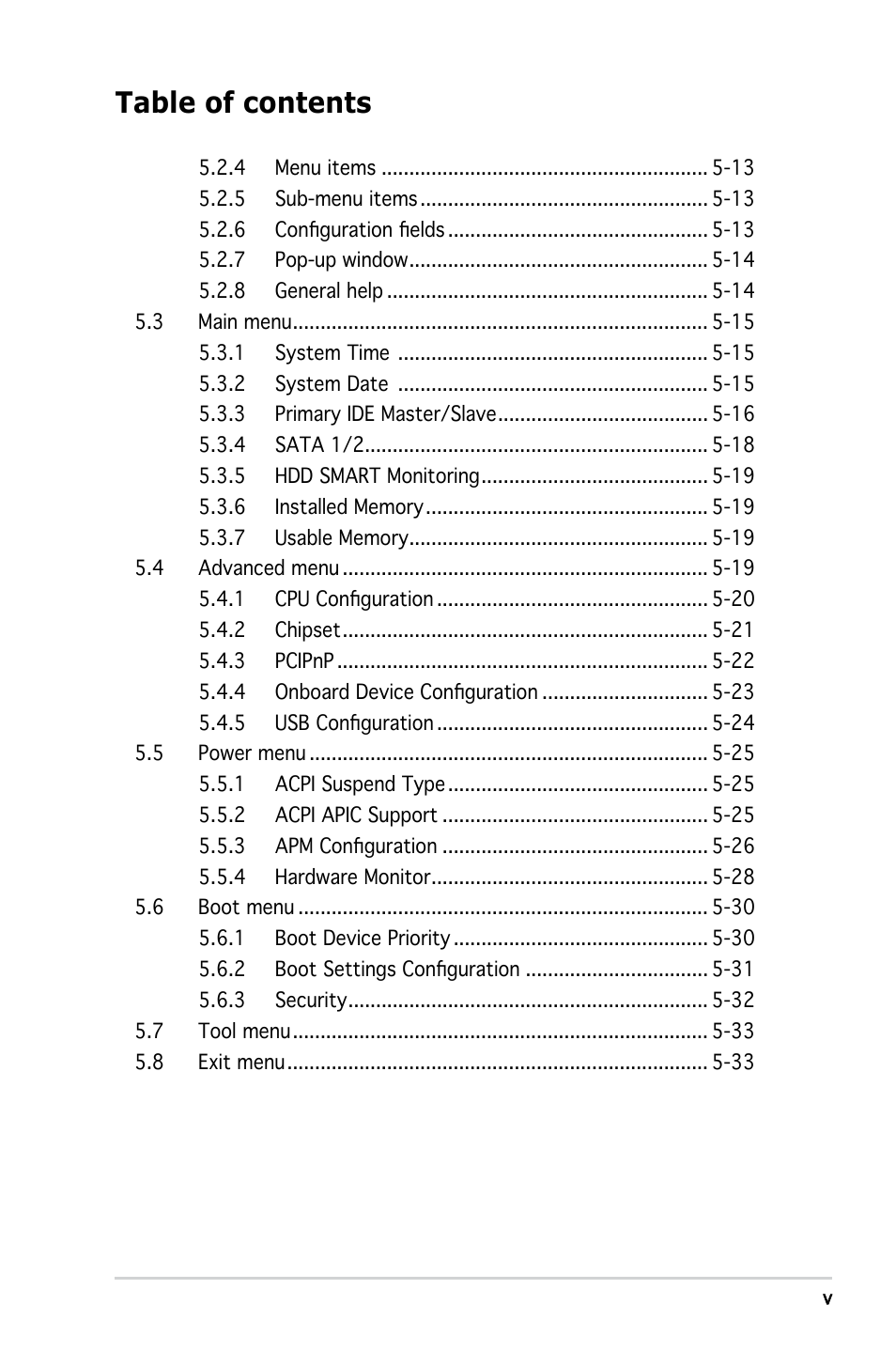 Asus V3-P5V900 User Manual | Page 5 / 98