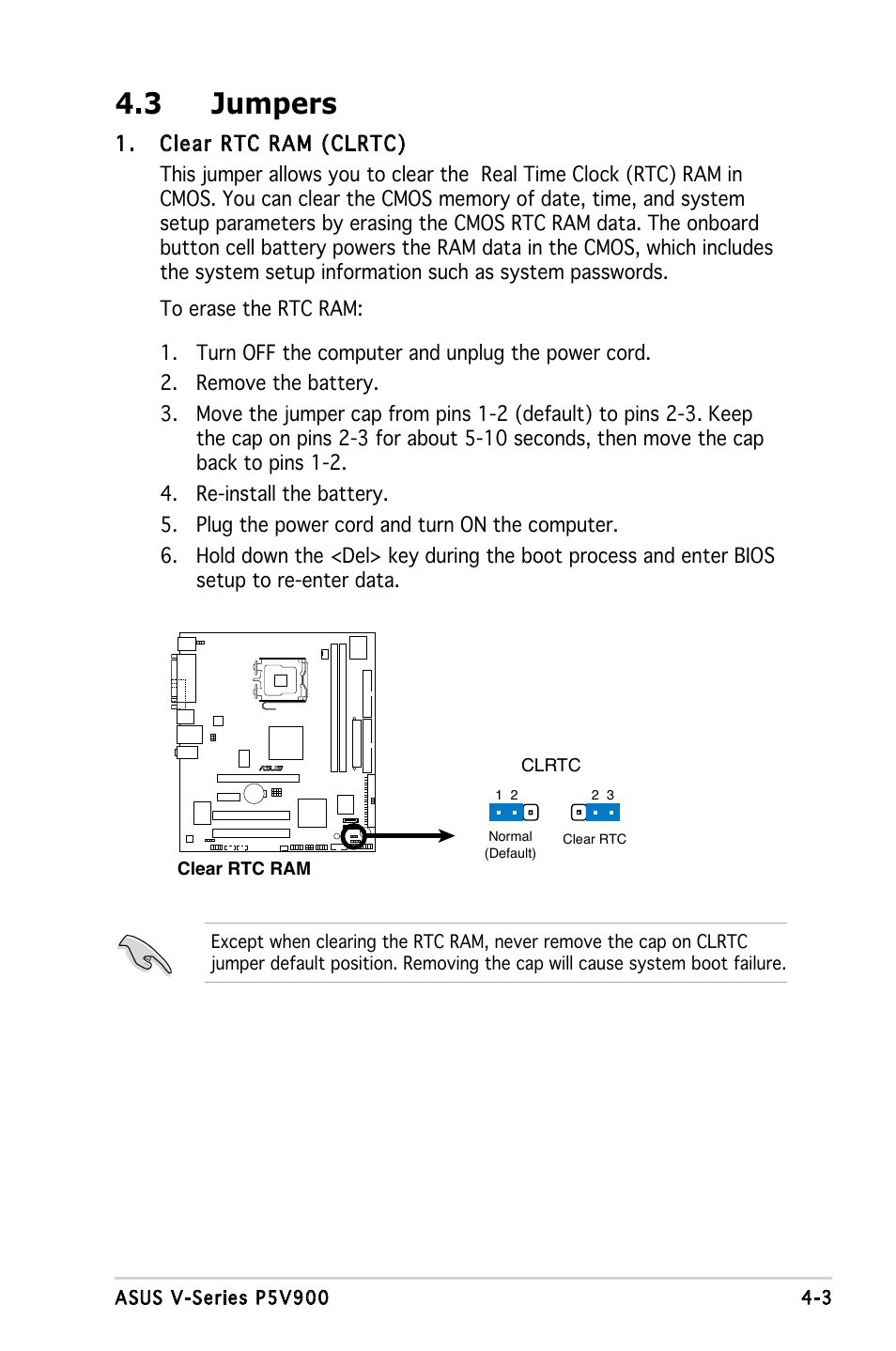 3 jumpers | Asus V3-P5V900 User Manual | Page 55 / 98