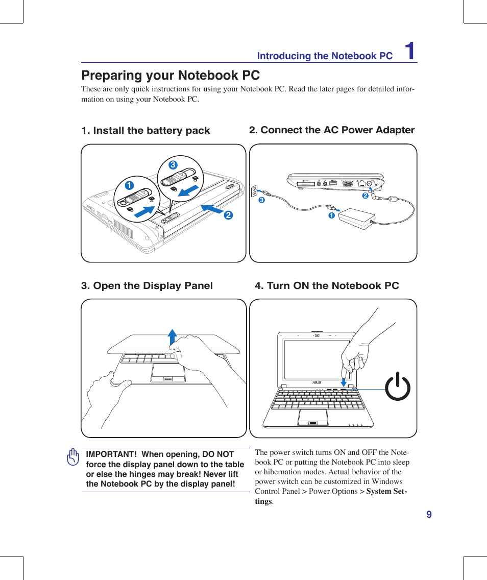 Asus N10J User Manual | Page 9 / 91