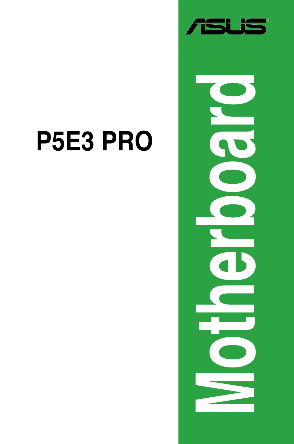 Asus P5E3 Pro User Manual | 62 pages