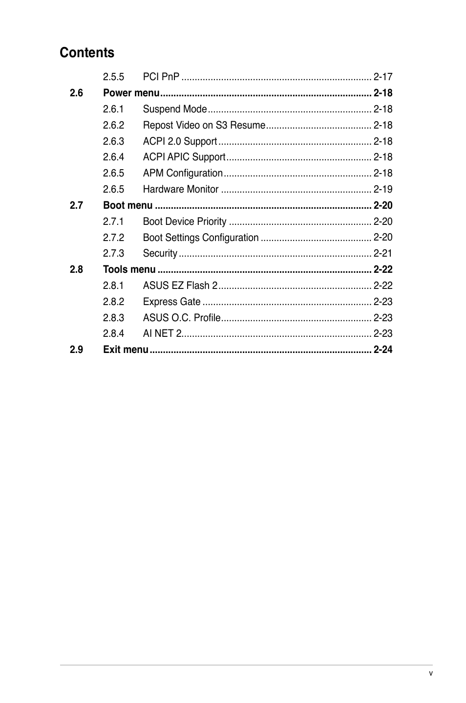 Asus P5E3 Pro User Manual | Page 5 / 62