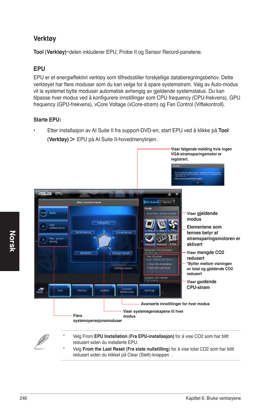 No ��sk no ��sk no ��sk no ��sk, Ve��ktøy | Asus CP6230 User Manual | Page 246 / 330