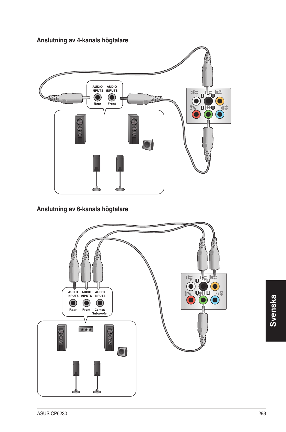 Svenska | Asus CP6230 User Manual | Page 293 / 330