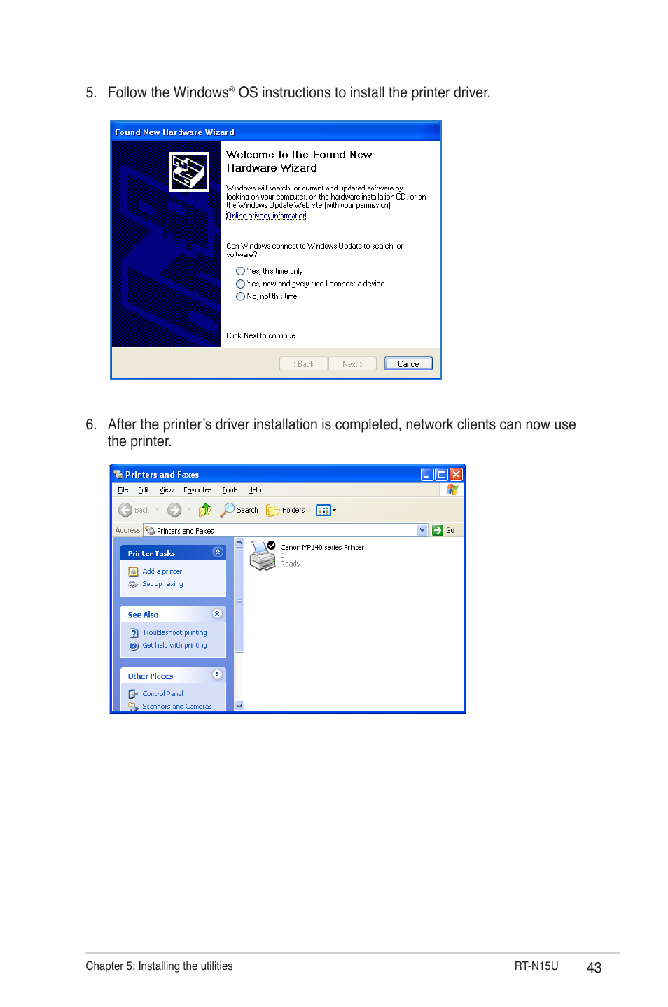 Follow the windows | Asus RT-N15U User Manual | Page 43 / 60