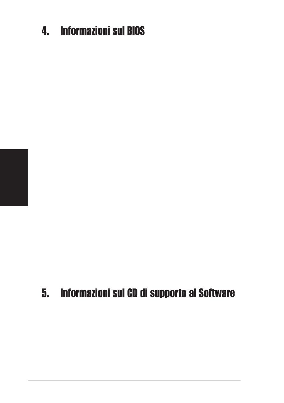 Informazioni sul bios, Informazioni sul cd di supporto al software | Asus P4P800 User Manual | Page 10 / 16