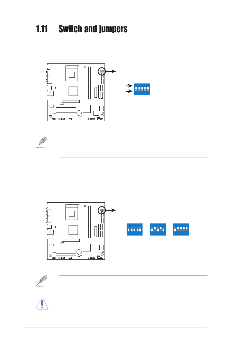 11 switch and jumpers, 14 chapter 1: product information | Asus A7V8X-MX User Manual | Page 22 / 64